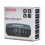Aiwa CR-15BK Radio Reloj Despertador Doble Alarma FM Negro